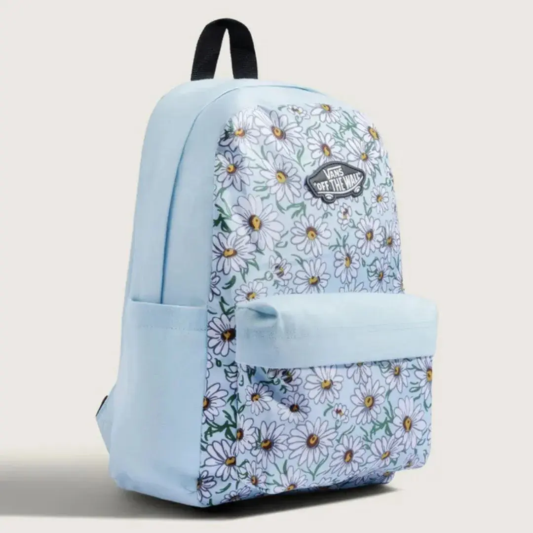 Mochila Vans Old Skool Grom Flower Crystal Blue lateral