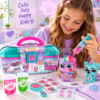 Niña jugando con maletín veterinario Doctor Slime, mascotas sorpresa, slime y accesorios para niños desde 6 años