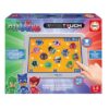 Juego educativo Educa Touch Junior PJ Masks con base táctil y láminas de actividades para niños. Juguete educativo interactivo con música y actividades de aprendizaje para infantil.