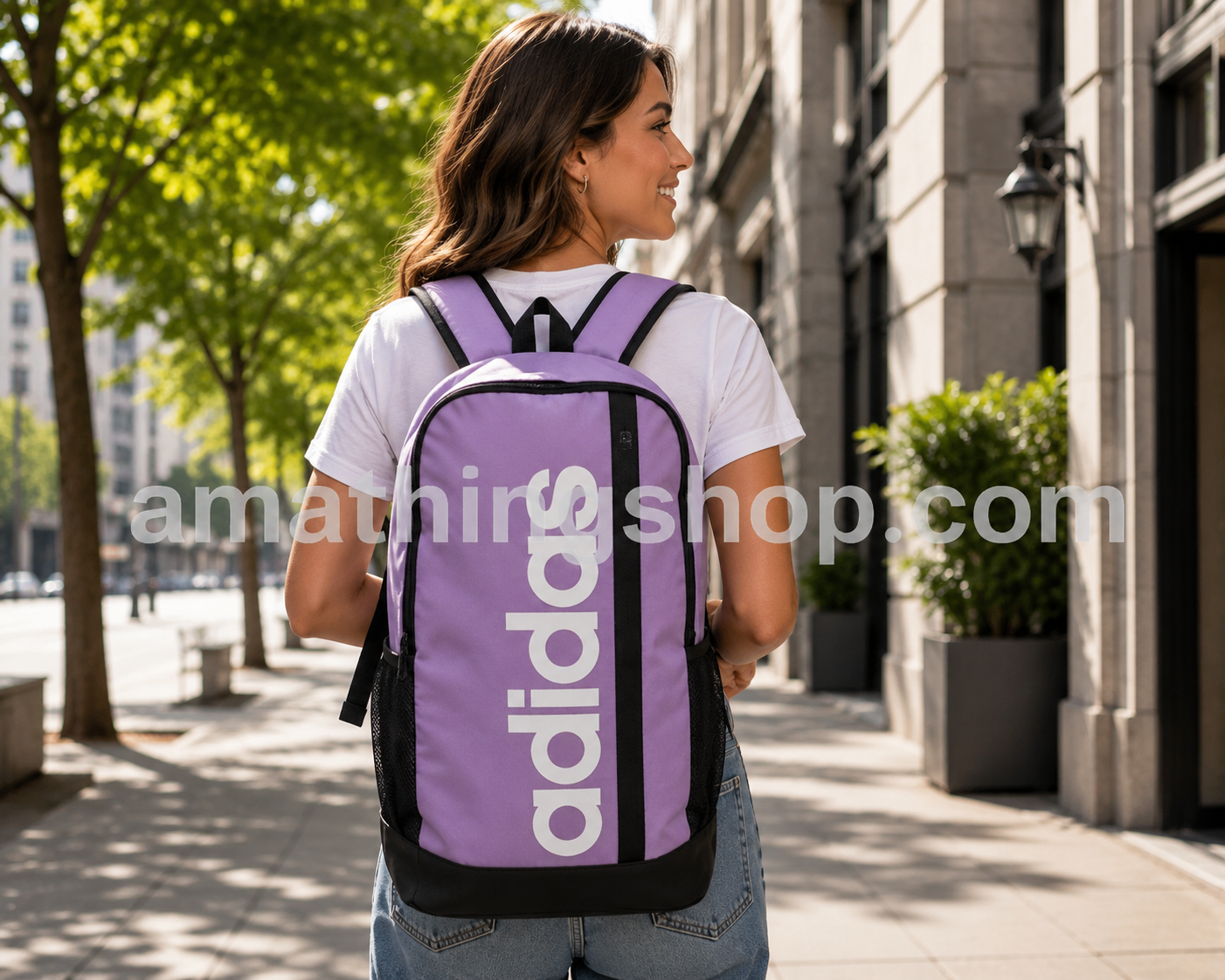 Mochila adidas Morada Mujer IZ1902 Lifestyle Urbano Original Mochila adidas Morada Mujer IZ1902 Lifestyle Urbano Original