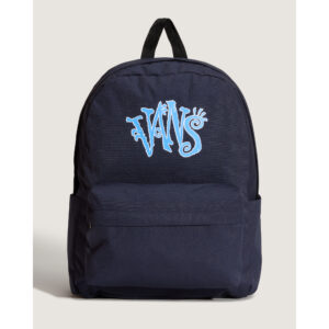 Mochila Vans Old Skool Parisian Night azul marino 22L VN000H4WJDU con bolsillo frontal y asa superior