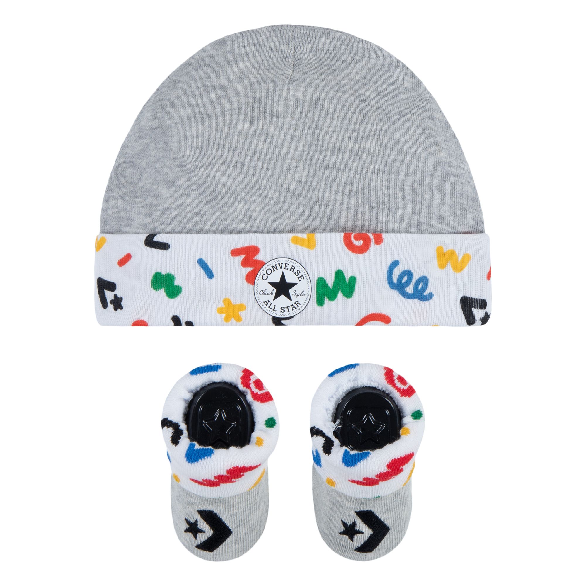 conjunto recien nacido gorro y patucos calentitos bebe 0 a 6 meses regalo