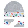 conjunto bebe gorro y patucos gris suave regalo recien nacido comodo y calentito 0 a 6 meses