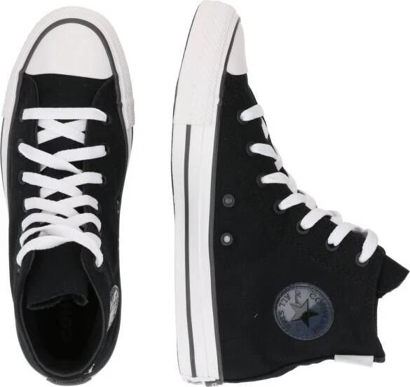 Converse Negras Caña Alta Niña3