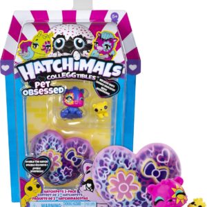 Hatchimals Hatchipets pack 2 figuras sorpresa con huevos coloridos y mascotas coleccionables, juguete infantil para niños y niñas a partir de 5 años.