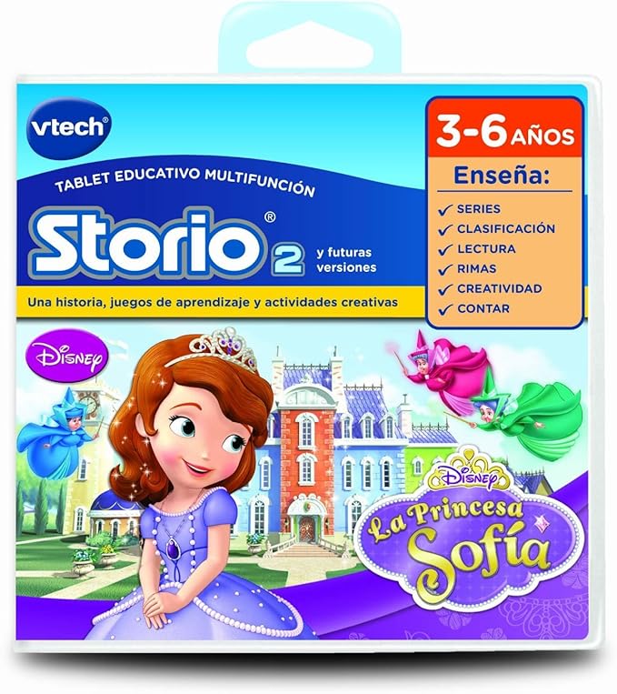 Juego VTech Storio 2 Princesa Sofía Disney cartucho educativo infantil 3-6 años