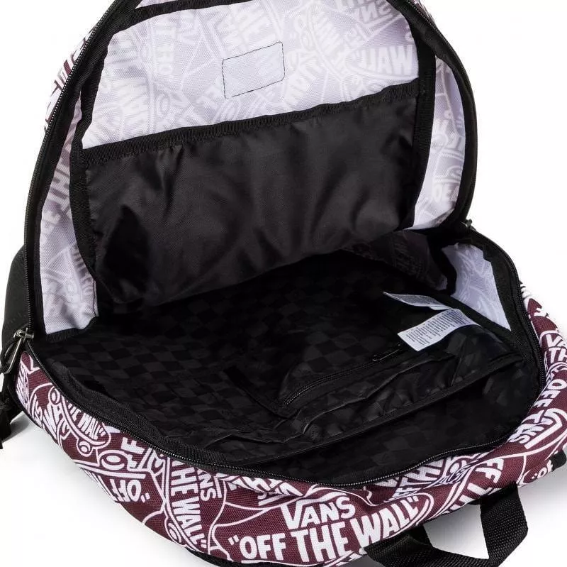 Interior mochila Vans Disorder con compartimento para portátil y organización