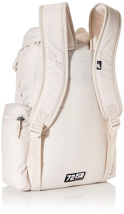 Parte trasera de la mochila Nike Heritage BA6150-104 con espalda acolchada y correas regulables
