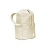 Vista lateral mochila Nike Heritage Beige BA6150-104 con bolsillo exterior