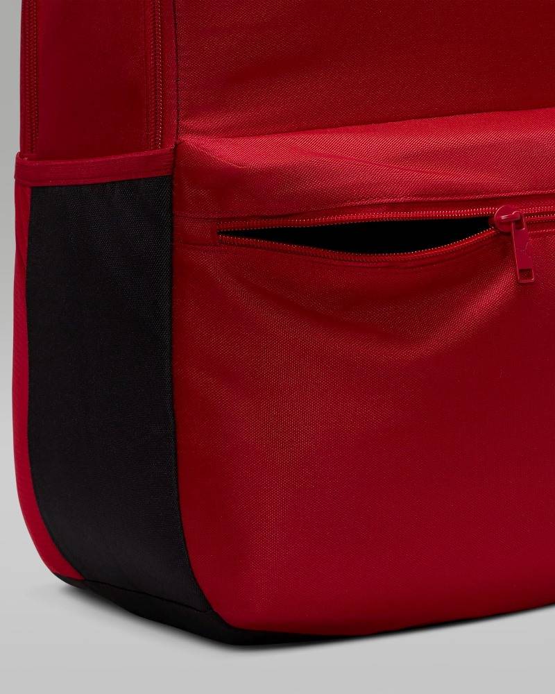 Mochila Jordan Jam HBR Gym Red para uso diario, universidad, gimnasio y viaje.