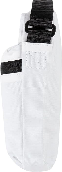 Vista lateral bandolera Jordan blanca 9A0631-001 con correa negra ajustable y costuras