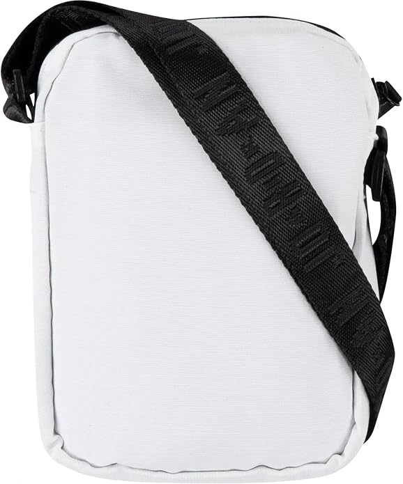 Parte trasera del bolso Jordan Airborne blanco con correa ajustable