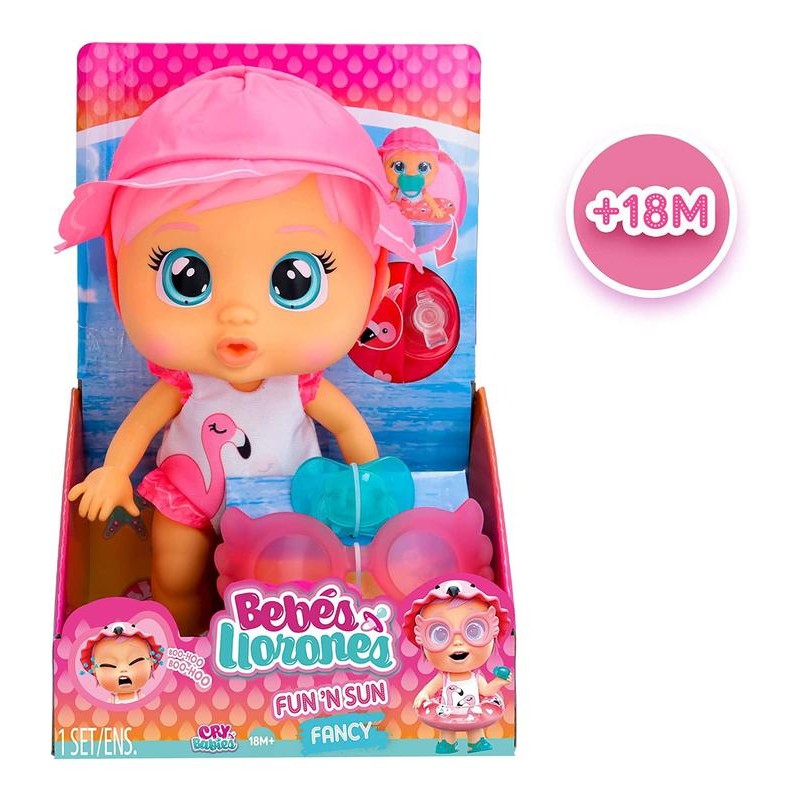 Cry Babies Fun N'Sun Fancy muñeca 908253 en caja