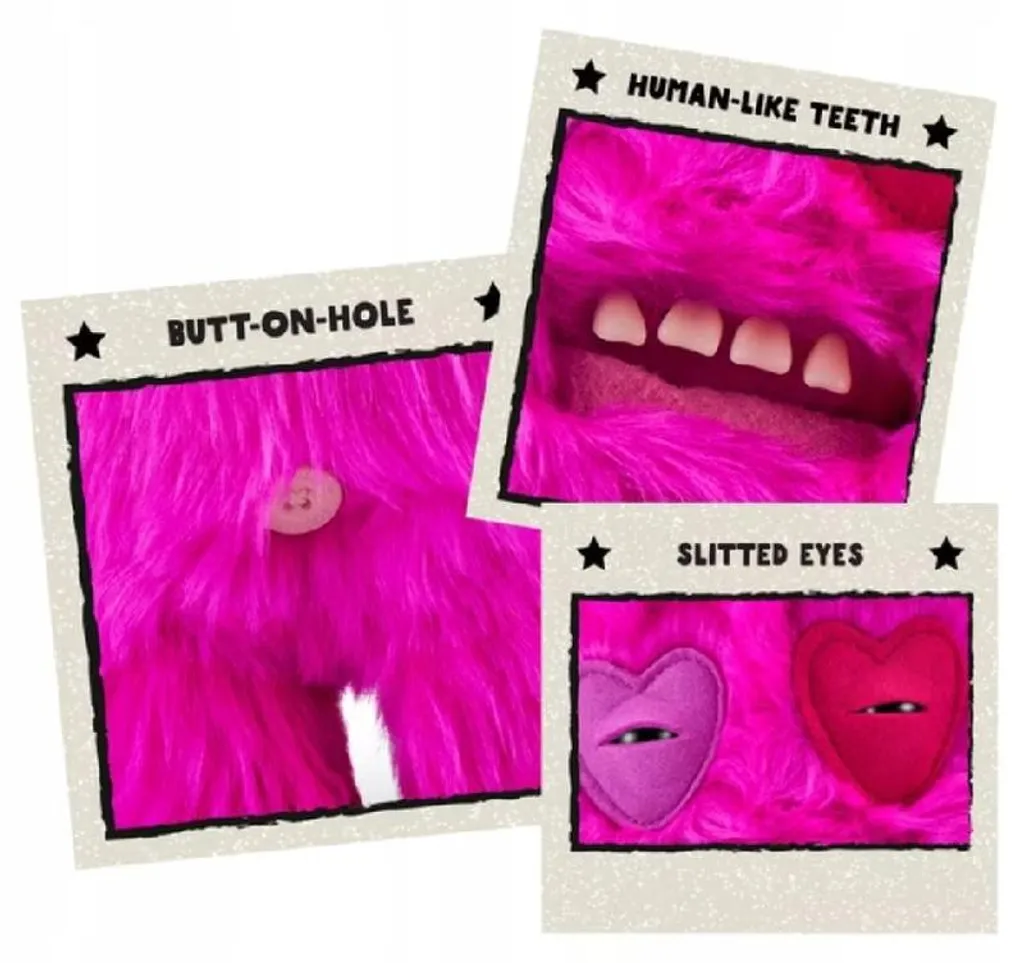 Detalles Captain Cardiac Fuggler dientes humanos ojos corazón y BUTT-on hole