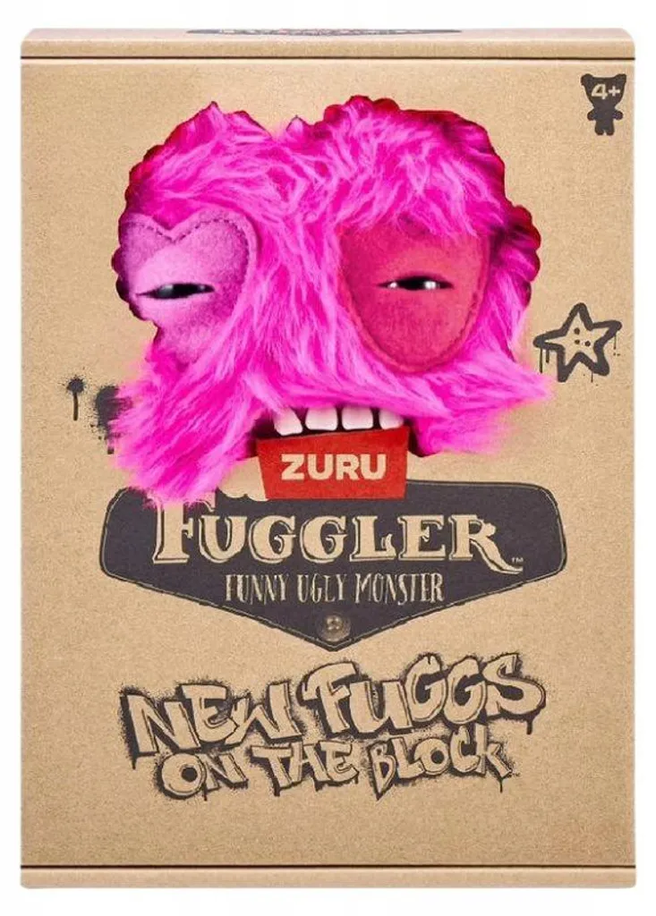 Caja original Fuggler Captain Cardiac rosa Funny Ugly Monster ZURU