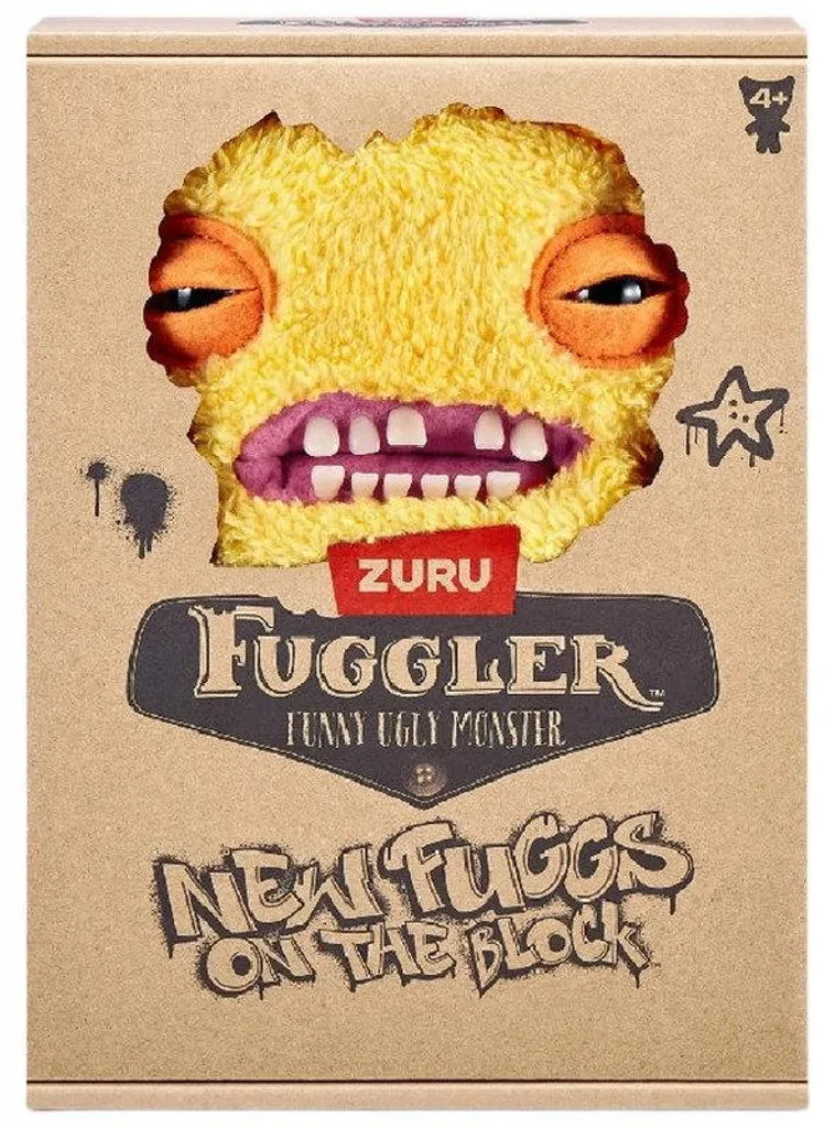 Fuggler Sir Nubbynuts amarillo ZURU New Fuggs on the Block peluche monstruo