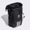Compartimento principal abierto de la mochila Adidas HC7269 con cierre mediante cordón