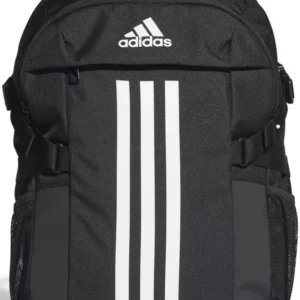 Mochila Adidas Power VI negra unisex de 26,5 litros modelo JZ2308 vista frontal