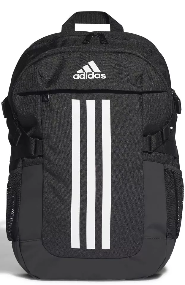 Mochila Adidas Power VI negra unisex de 26,5 litros modelo JZ2308 vista frontal