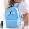 Chica con mochila Jordan azul celeste HBR Eco 23L MA0931-BJB