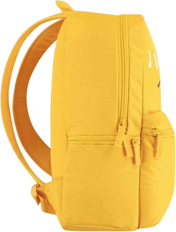 Mochila Jordan Eco Daypack amarilla vista lateral con bolsillos