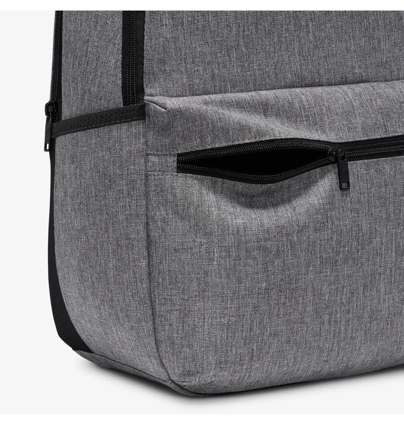 Bolsillo frontal con cremallera mochila Jordan gris