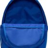 Compartimento principal abierto de mochila Nike Elemental 20L azul