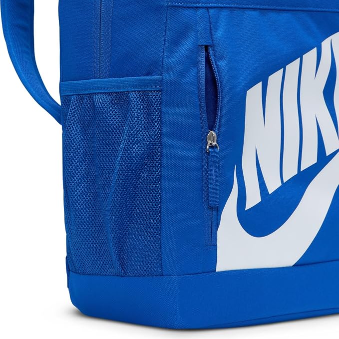 Bolsillo lateral de malla para botella en mochila Nike Elemental azul