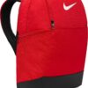 Mochila Nike Brasilia roja de 24 litros con bolsillo lateral de malla