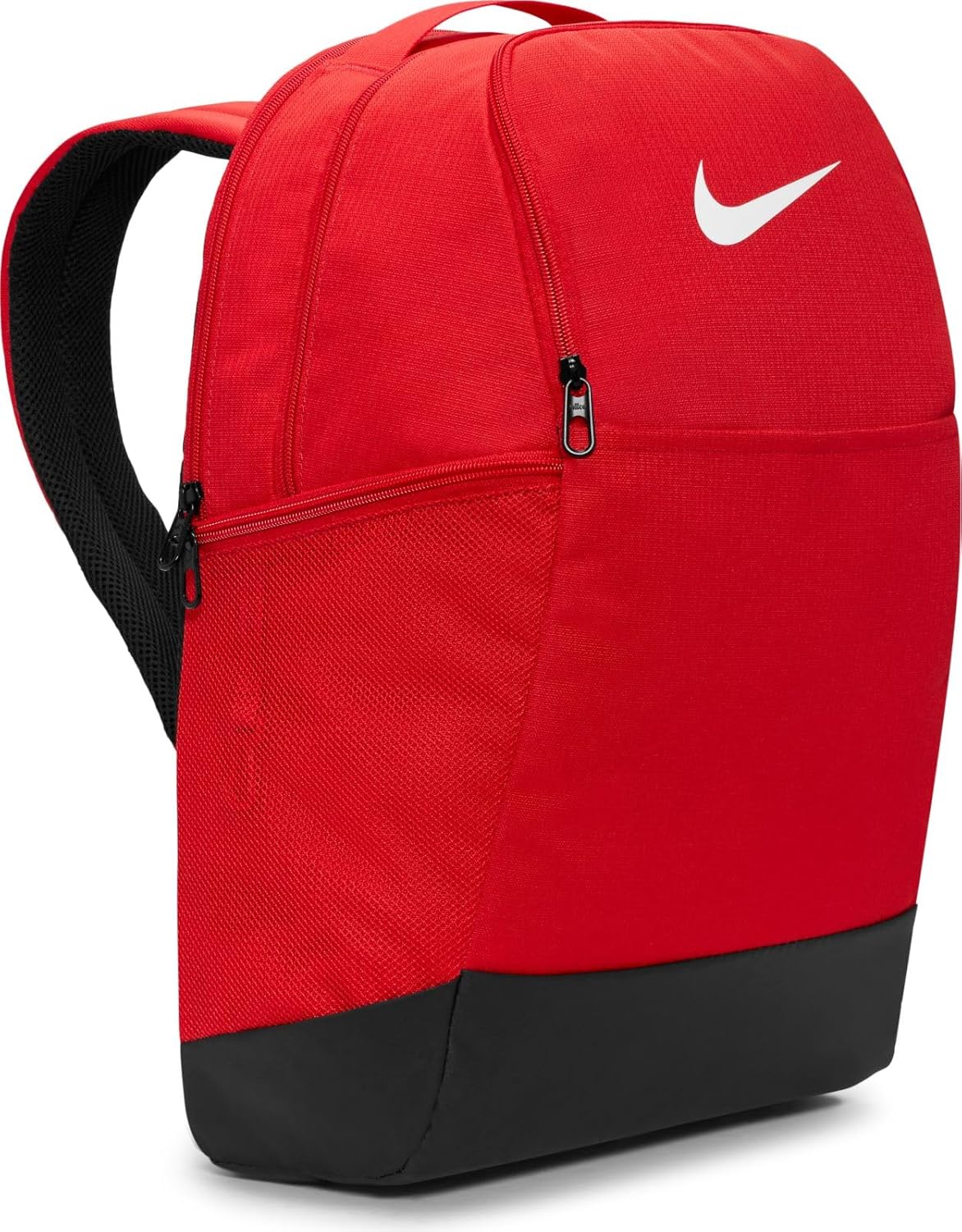 Mochila Nike Brasilia roja de 24 litros con bolsillo lateral de malla