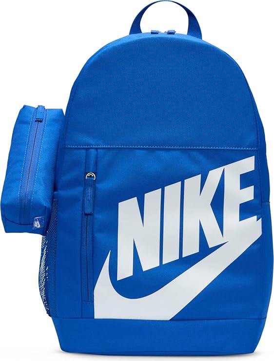 Mochila Nike Elemental 20L azul DR6084-480 con logo blanco y estuche desmontable