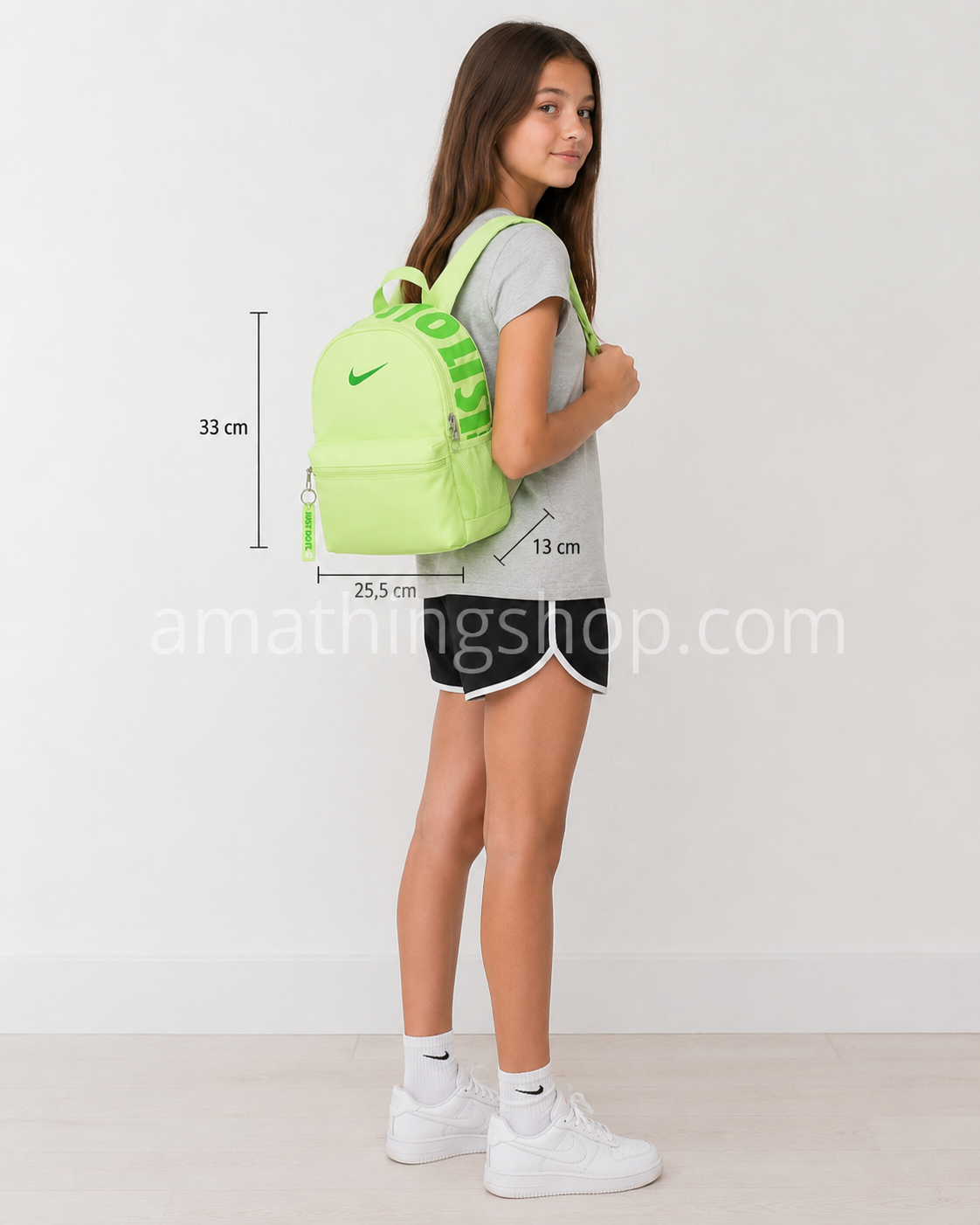 Mochila Nike Brasilia JDI Mini Verde 11L Niña Adolescente Mochila Nike Brasilia JDI Mini verde 11L para niña y adolescente DR6091-360