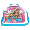 Portamerienda Barbie Rainbow 3D rosa con bandolera ajustable para niña