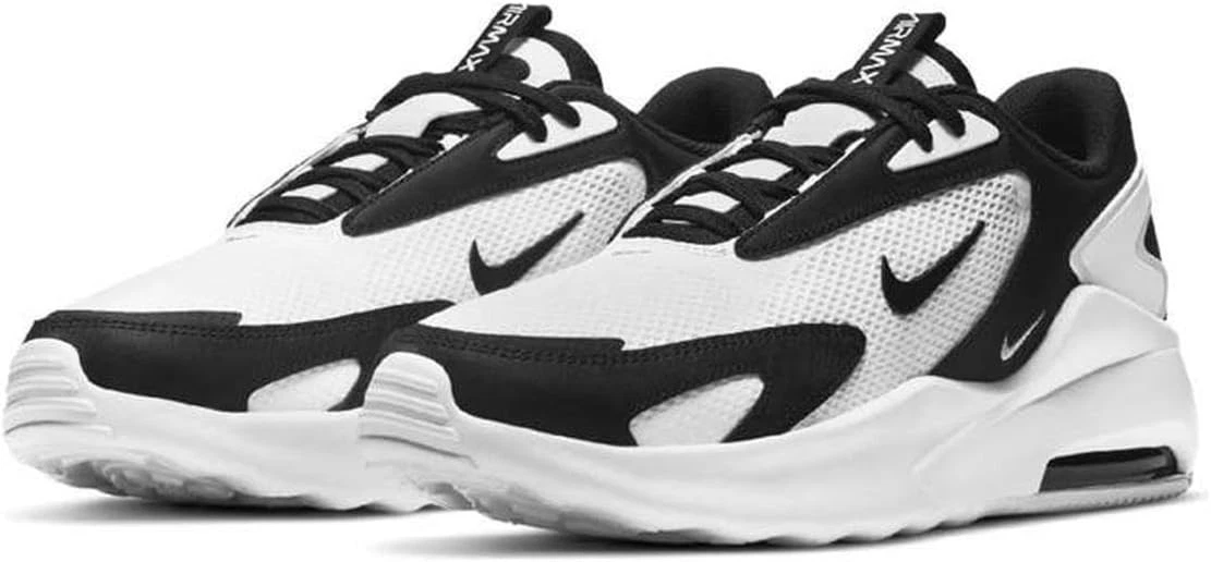 Zapatillas Nike Air Max Bolt mujer blancas y negras vista lateral