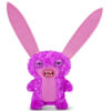 Peluche Fuggler Lord Long Ears rosa y morado con orejas largas y dientes