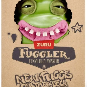 ZURU Fuggler Shameless Goof verde New Fuggs on the Block junto a su caja