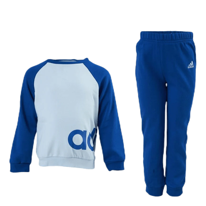 ADIDAS - Chándal Bebé I Lin Jogg FL Azul Blanco Talla 62 0-3 Meses