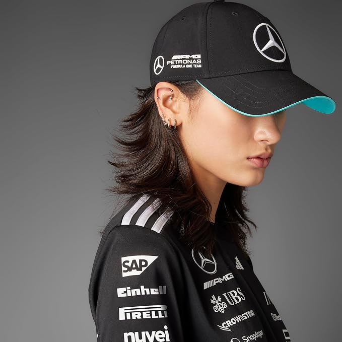 ADIDAS – Gorra Mercedes-AMG PETRONAS F1 Team Negra JW6267 Ajustable - Imagen 4