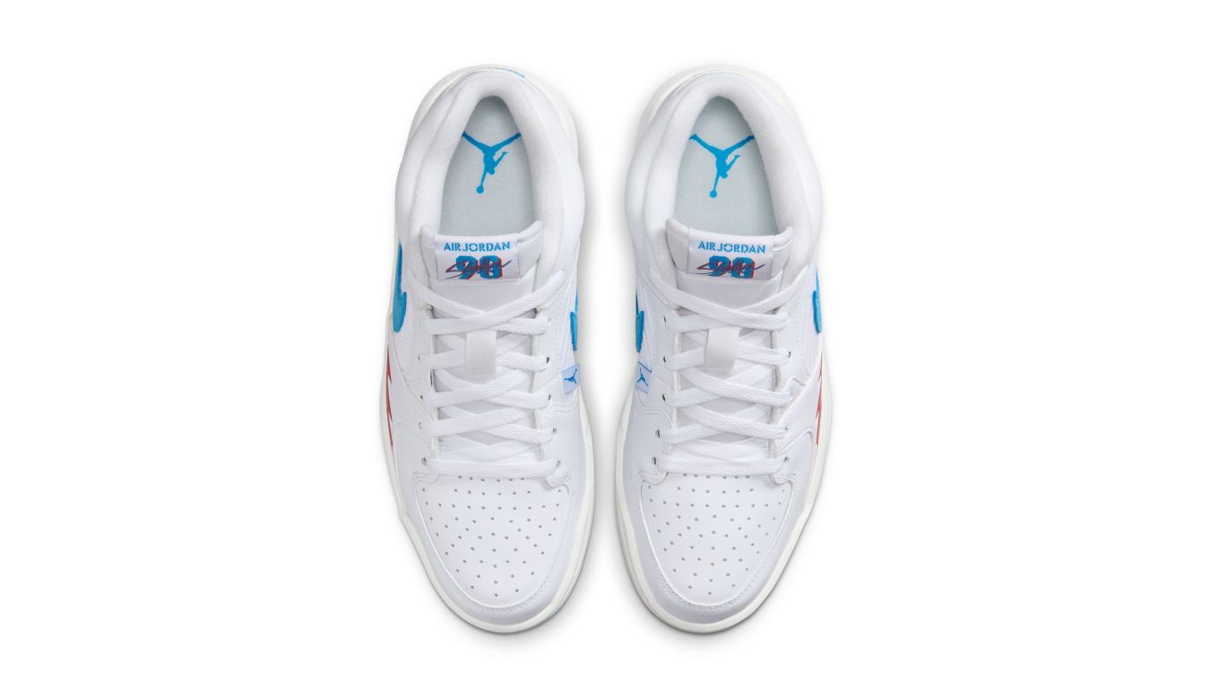 JORDAN – Stadium 90 Mujer Blancas Azul y Rojo Talla 38 FB2269-100 - Imagen 13
