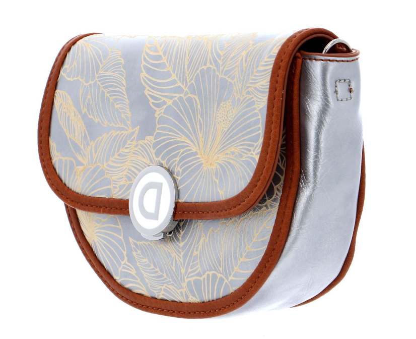 DESIGUAL – Riñonera Bandolera Akela Plata Floral 20SAXPB0 Mujer - Imagen 3
