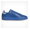 Zapatilla Adidas Stan Smith Recon azul H06186 talla 46 vista lateral con talón gris y suela color goma