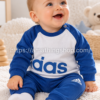 Bebé con chándal adidas azul y blanco talla 62 para 0-3 meses