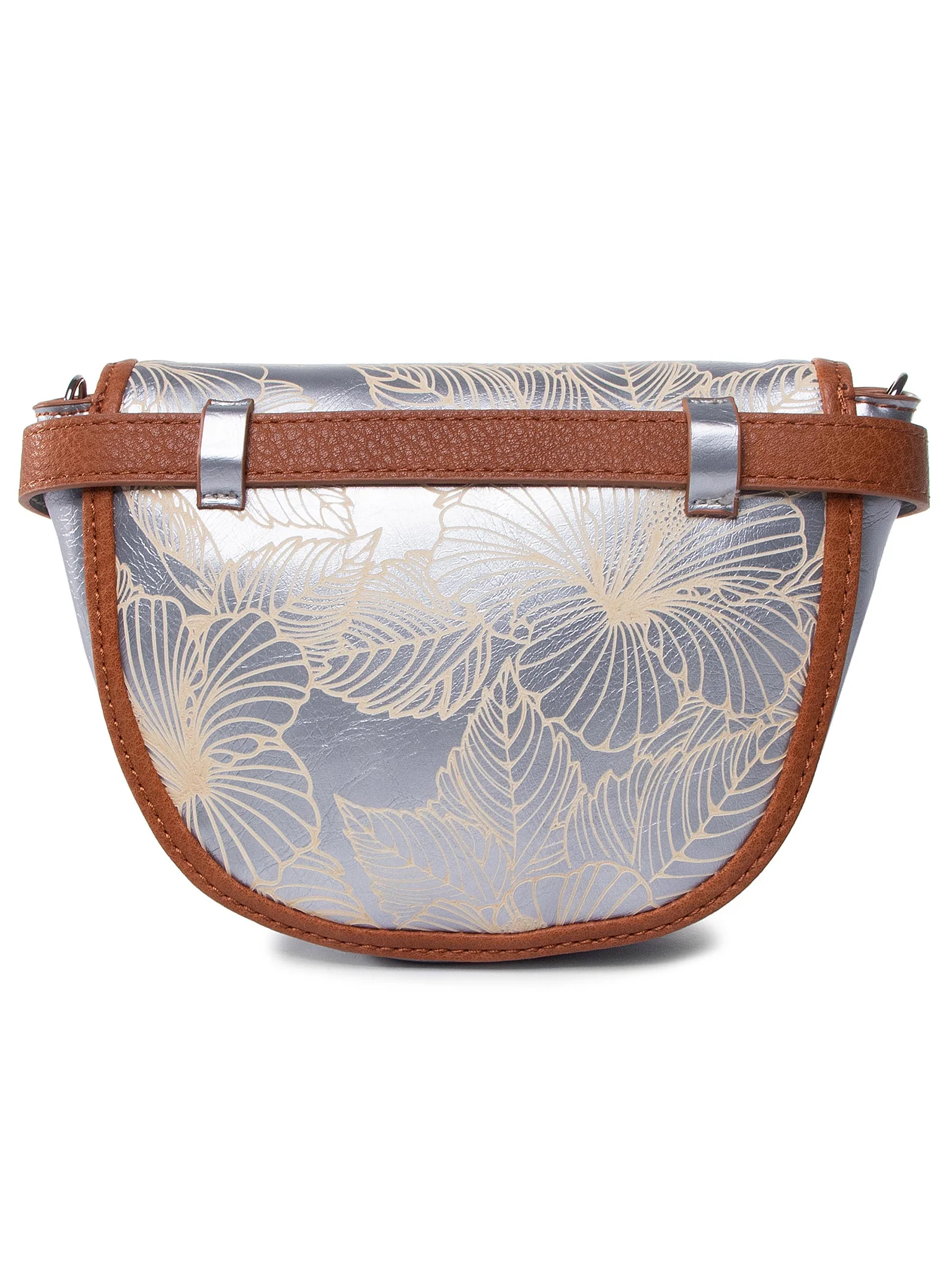 DESIGUAL – Riñonera Bandolera Akela Plata Floral 20SAXPB0 Mujer - Imagen 9
