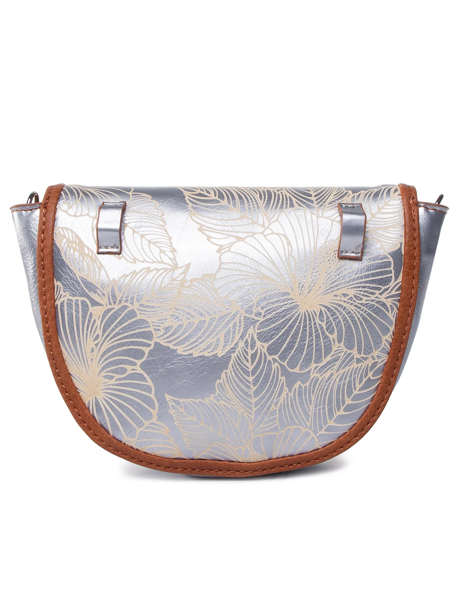DESIGUAL – Riñonera Bandolera Akela Plata Floral 20SAXPB0 Mujer - Imagen 8